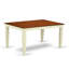 L'ensemble 5 pièces de table et chaises de cuisine comprend une table de salle à manger rectangulaire avec rallonge papillon et 4 chaises de salle à manger, babeurre et cerise-1075393882