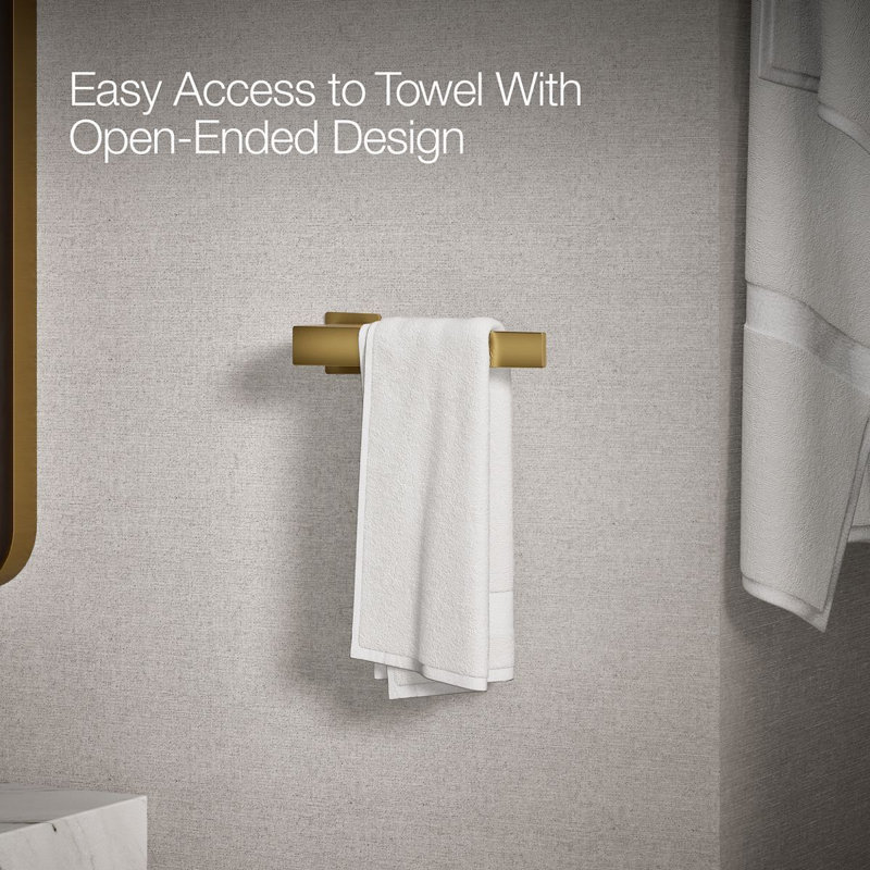 Towel Arm, Vibrant Brushed Moderne Brass