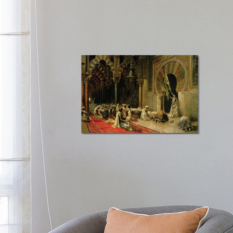 Interior Of The Mosque At Cordoba, C.1880 by Edwin Lord Weeks - Wrapped Canvas Print, 66.04 cm H x 45.72 cm W x 1.91 cm D