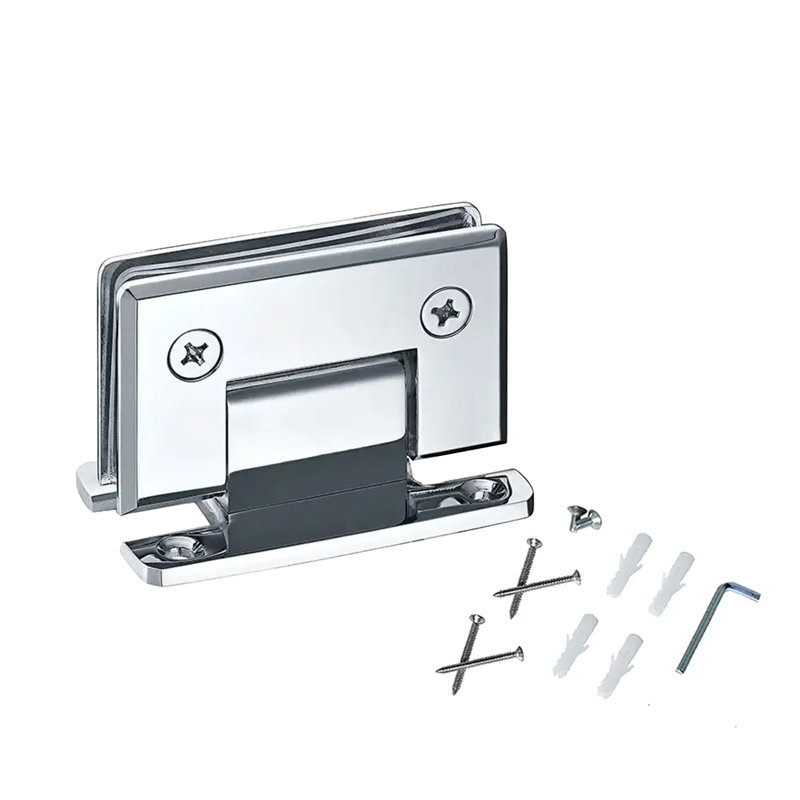 Charnière à bord biseauté standard Brixwell 22-273bch avec vis Philips, vis Allen et clé hexagonale finition chrome brillant