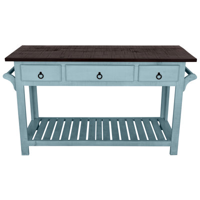 Sirenna Solid Wood Kitchen Island