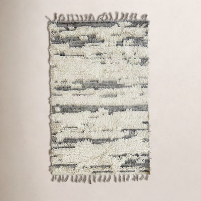 Elian Ivory Hand-Knotted Geometric Rug