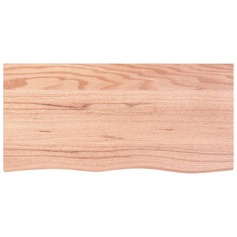 Adileny 100cm Solid Wood Bathroom Vanity Top, Light Brown