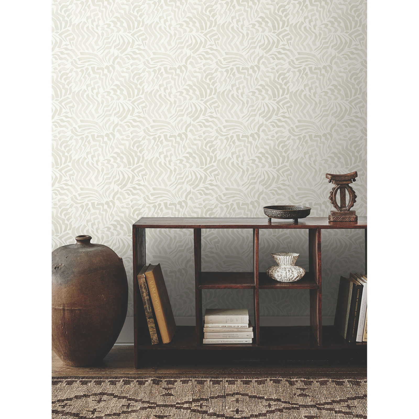 Zora Unpasted Abstract Wallpaper, Gray
