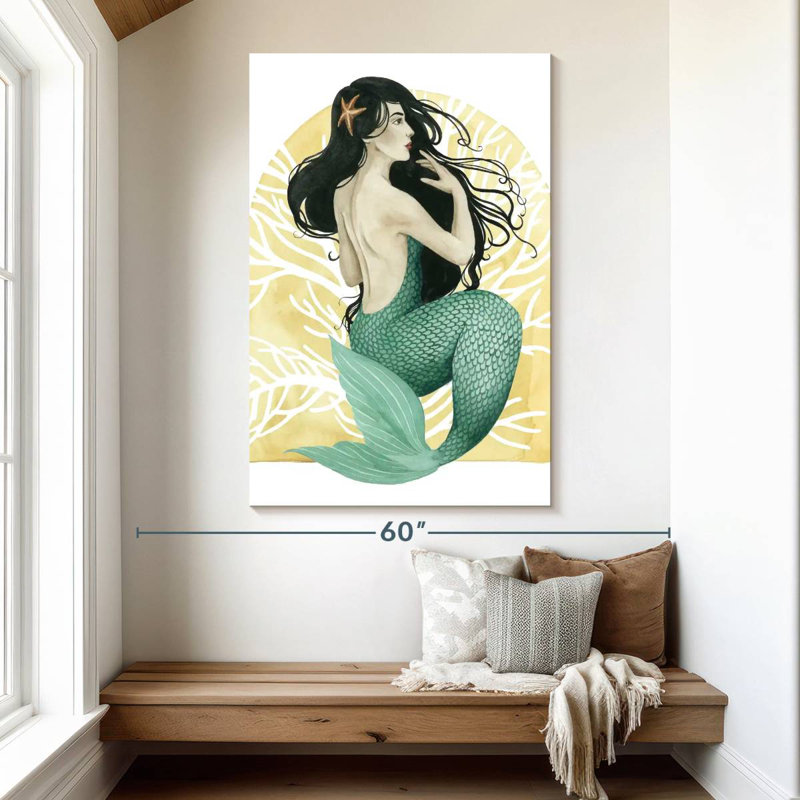 Ashelle Deco Mermaid II, H 51 po x l 34 po