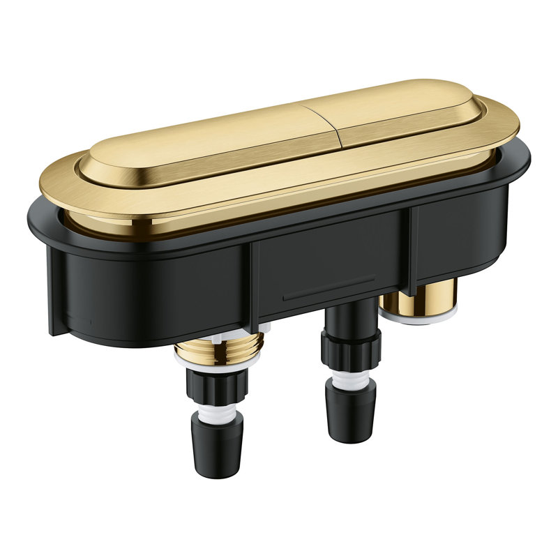 Essence Dual Flush Actuator, Brushed Gold