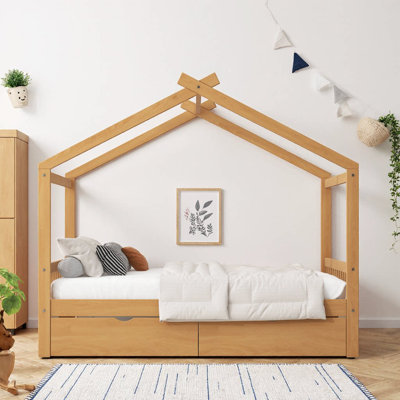 Lit plateforme avec 2 tiroirs Whimsical - Pine Wonderland