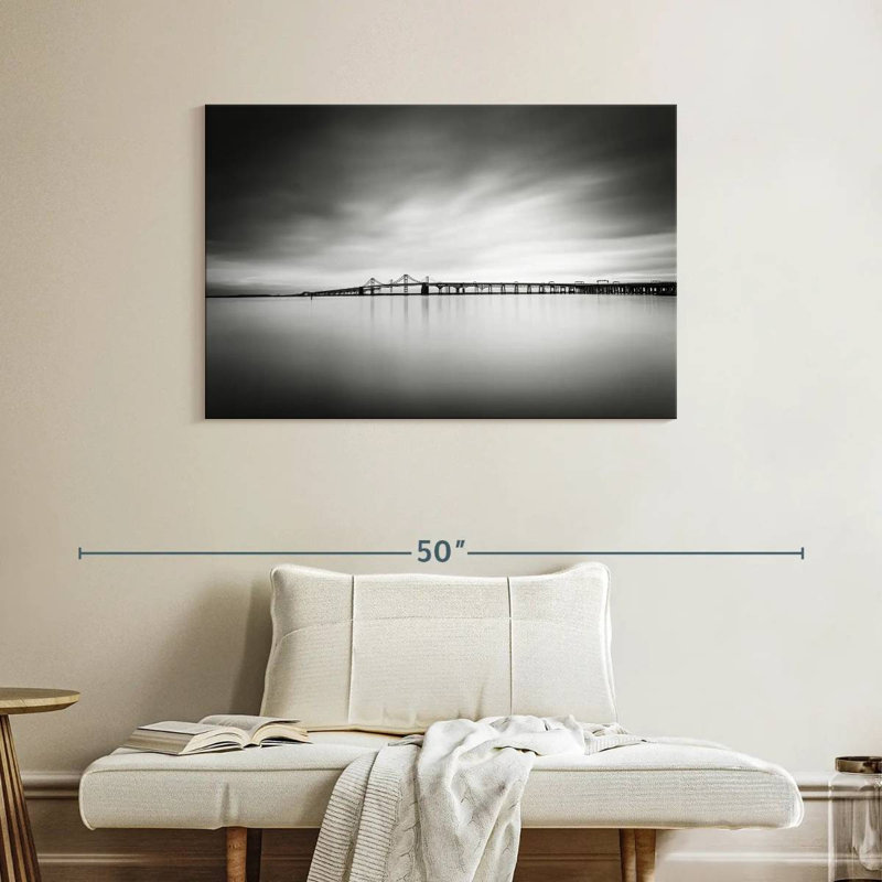 Chesapeake Bay Bridge BW, H 26 po x l 39 po