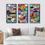 «Graffiti Artwork», impression sur toile flottante 3 pièces-706565009-706565006