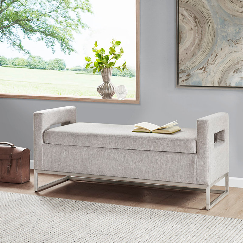 Banc de rangement à fermeture douce