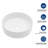 15.75"X15.75" White Ceramic Vessel Bathroom Sink-124005798