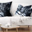 Art abstrait 3D noir et blanc - coussin imprimé abstrait