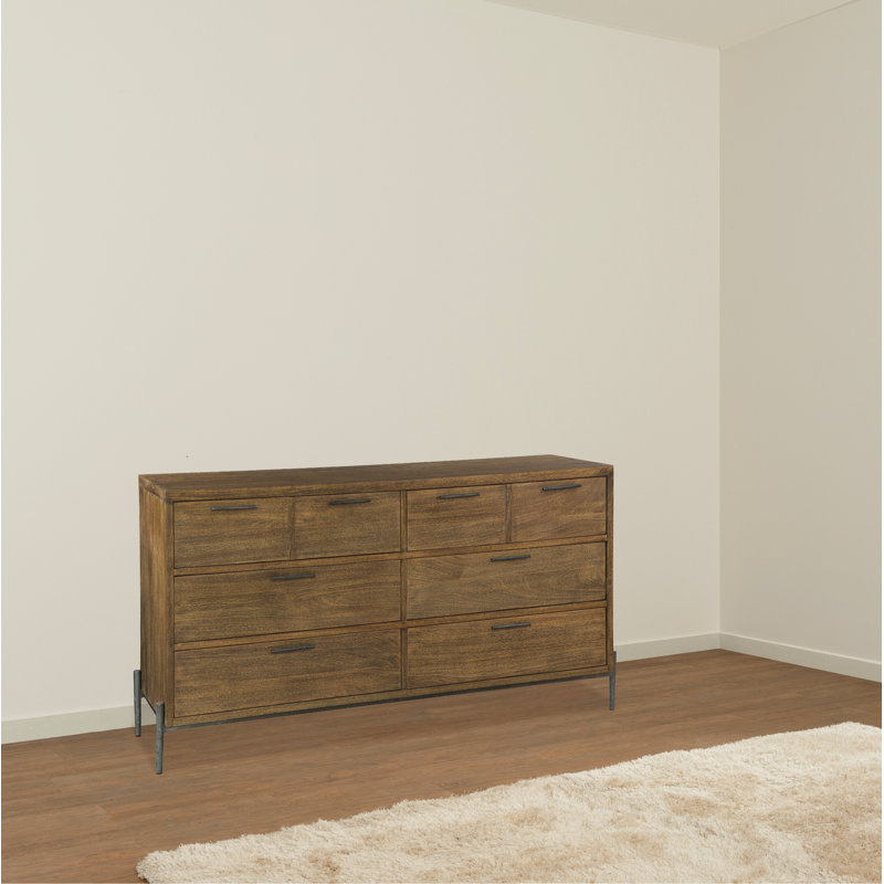 Aliceville 6 - Drawer Solid Wood Dresser, Brown