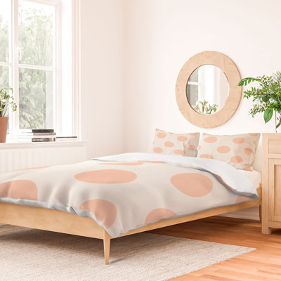 Polyester Machine Printed Dots Duvet Cover Set