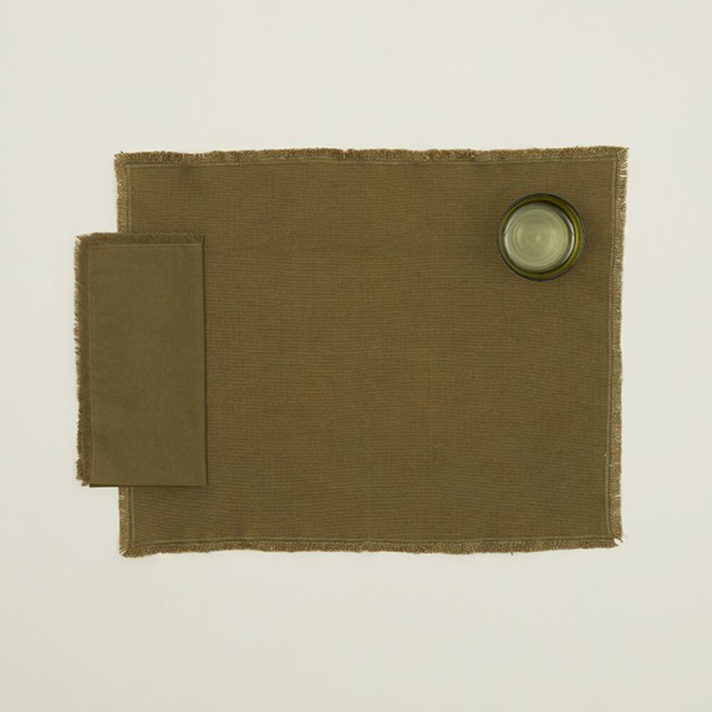 Jarmaine Reversible Placemat, Olive