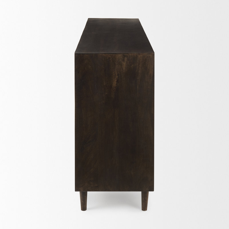 Claudia 71.75'' Solid Wood Sideboard, Dark Brown