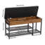 Afonso Faux Leather Upholstered Storage Bench