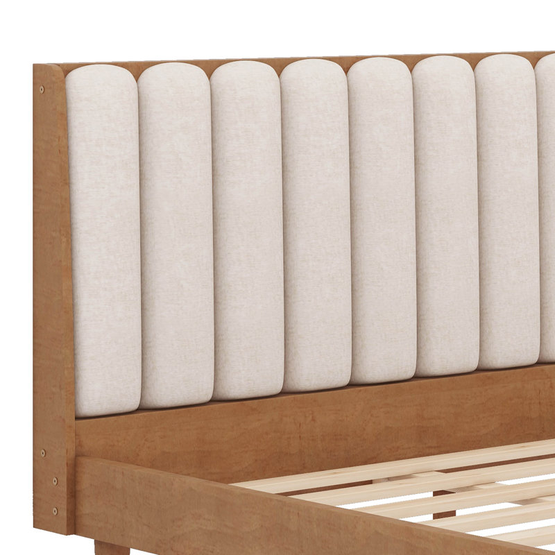 Tête de lit tapissier en bois, Grand