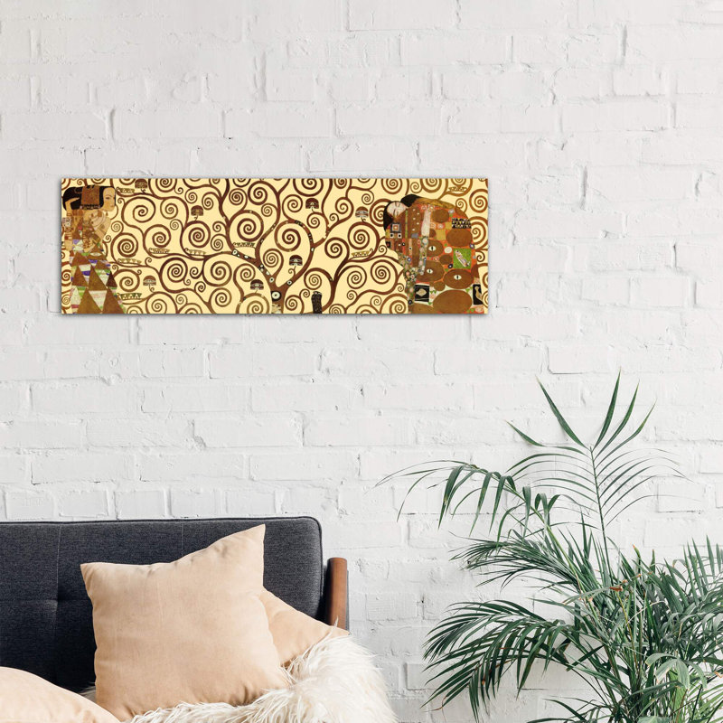 The Tree Of Life by Gustav Klimt - Wrapped Canvas Panoramic Painting, 152.4 cm H x 50.8 cm W x 1.91 cm D