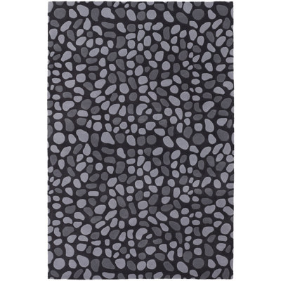 Inhabit Designer Charcoal Area Rug