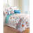 St. Kitts Standard Cotton Coastal Beach Turtle Reversible Quilt Set-1916994634
