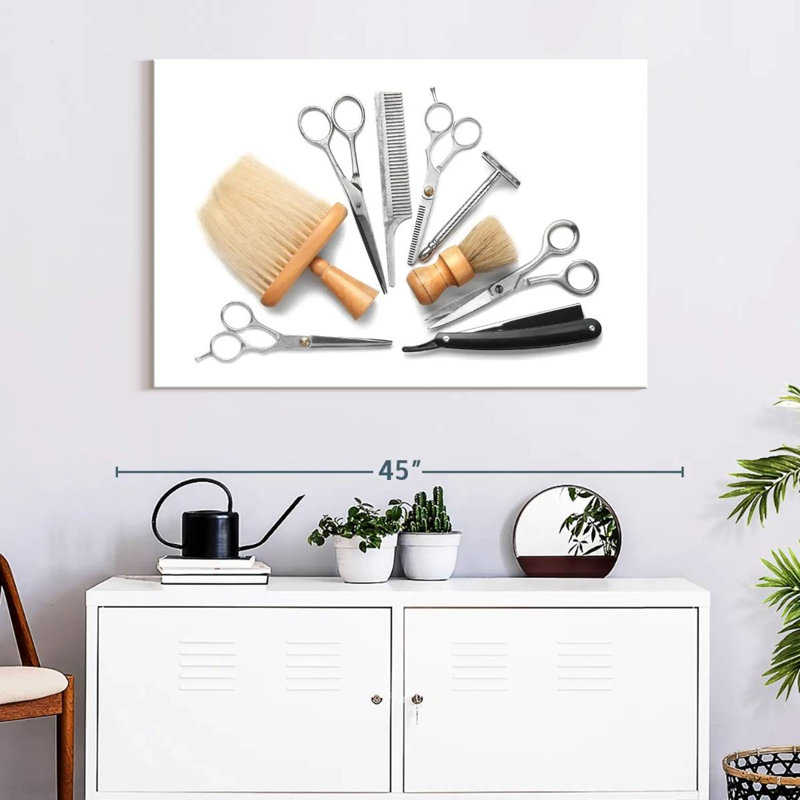 Shuttleworth Barber Set, 26" H x 39" W