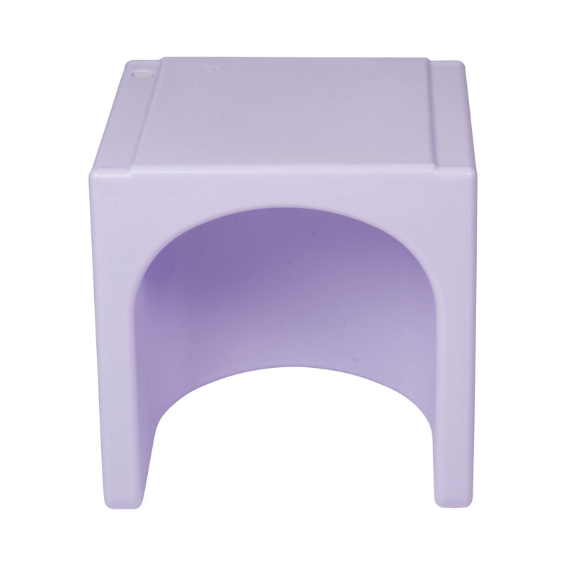 ECR4Kids Tri-Me 3-In-1 Cube Chair, Kids Furniture, Light Purple, 1