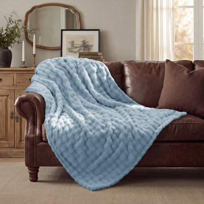 Bedsure 3D Bubble Blanket – GentleSoft King Blanket for Bed, Sofa & Room Decor – Luxury Soft Cozy Gift for All Seasons