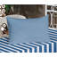 Drap-housse et coussin décoratif bleu marine et blanc Ambesonne-106792797