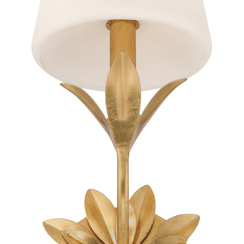 Broche 1 Light Sconce, Antique Gold