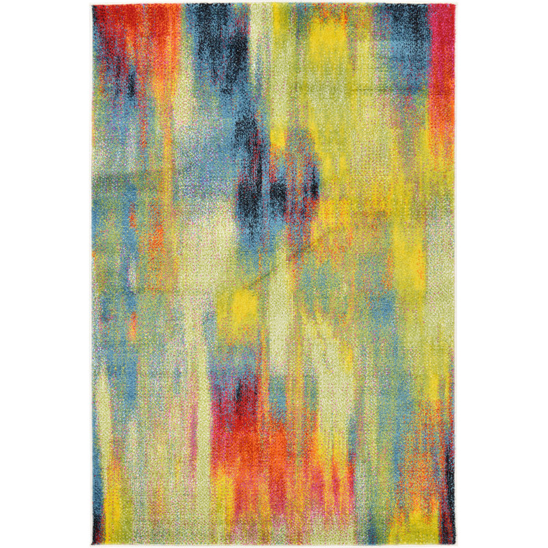 Greydon Abstract Indoor Rug, Rectangle 4'1" x 6'1"