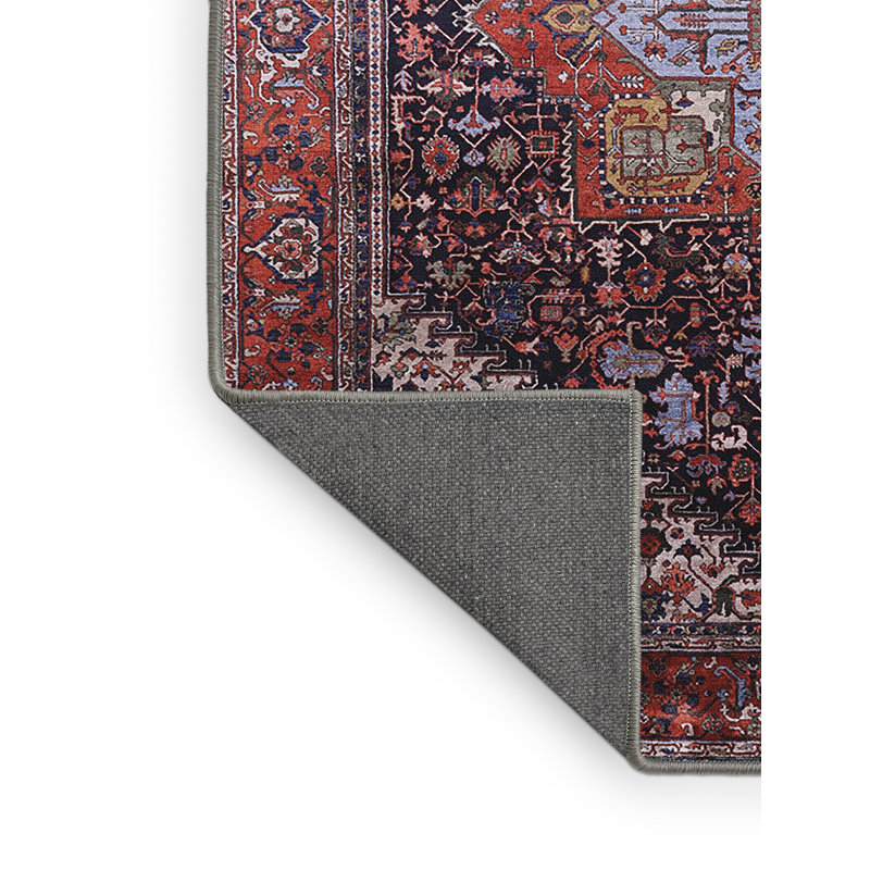 Tapis brun à motif oriental, Rectangle 7 pi x 9 pi
