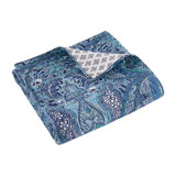 Bellamy Teal Quilted Throw