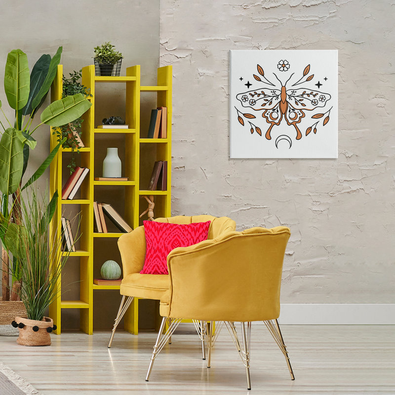 Art mural céleste céleste floral, H 24 po x l 24 po
