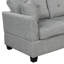 Canapé modulaire moderne de 121,3 po avec repose-pieds et canapé modulaire en U avec 2 coussins décoratifs Modern-723089573
