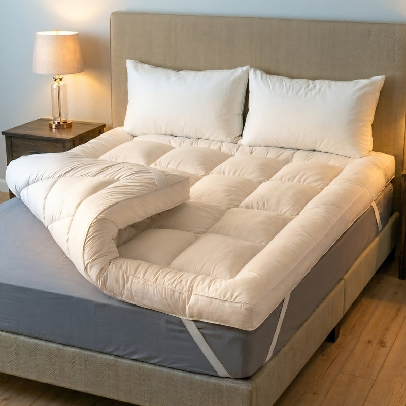 Microfibre Deep Fill 10cm Mattress Topper, Double (4'6)