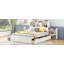 Lit plateforme simple avec tablettes coulissantes, lit gigogne simple et 2 tiroirs-114238908