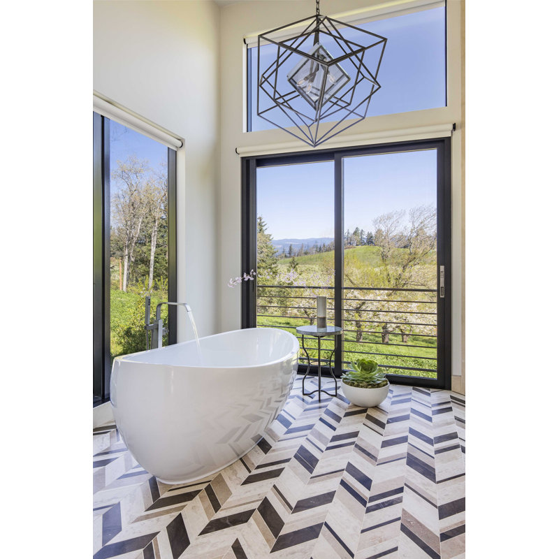 Picasso 66'' L Soaking Bathtub, Polished Brass, Matte White