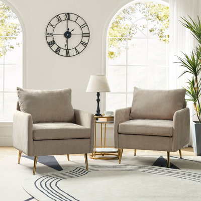 Werner 27.3" W Polyester Armchair