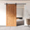 Porte de grange en bois de pin 4-en-1 de 36 po x 84 po Homacer