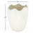 Melanie Abstract Textured Terracotta Vase, Ivory-2074058580