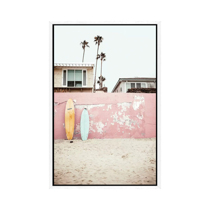 Vacay 1 Piece Wall Art on Canvas, 101.6 cm H x 66.04 cm W, White Framed