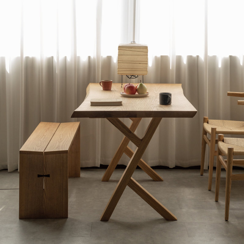 Table de salle à manger rectangulaire Nordic Simple, H 29,52 po x L 62,99 po x l 31,49 po