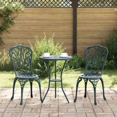 Vidaxl Garden Bistro Set 3 Pcs Aluminium