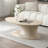 Amra Oval Coffee Table, Sandstone Greige
