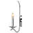 Alesia 2-Light Indoor Polished Nickel Candelabra Wall Sconce