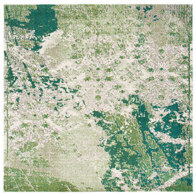 Tapis abstrait Hester Street Performance, Carré 6 pi 7 po