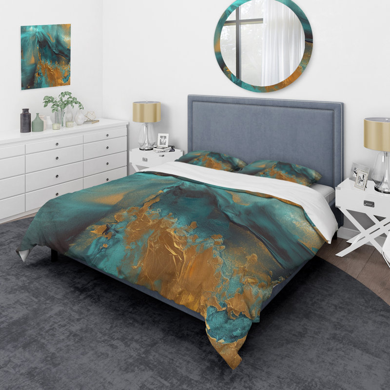 Ensemble de housse de couette en microfibre / polyester Méditerranée Méditerranée
