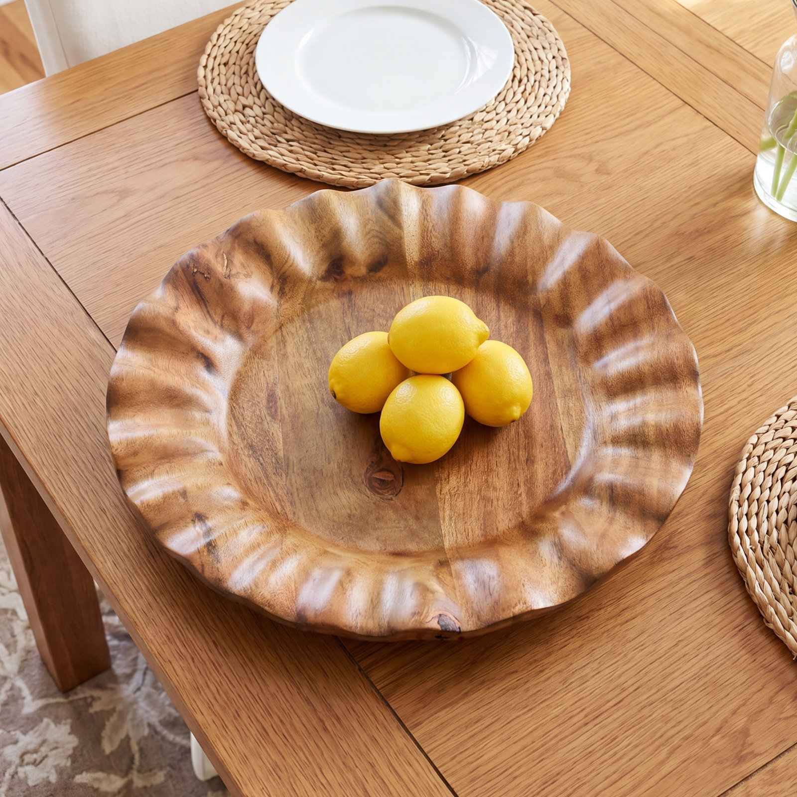 Round Wood Platter