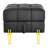Scratch Leather Storage - 22 Inches, Pet-, Black Entryway Bench With Golden Stainless Steel Legs Black, Inches-1169403475